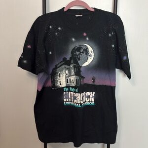 Vintage 1991 JDM Universal Studios The Magic of Hitchcock Tee Horror T-shirt